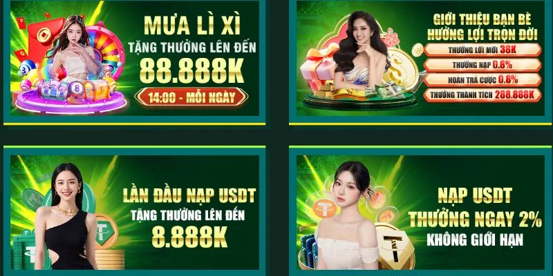 Đa dạng ưu đãi mỗi ngày tại website 32Win.com