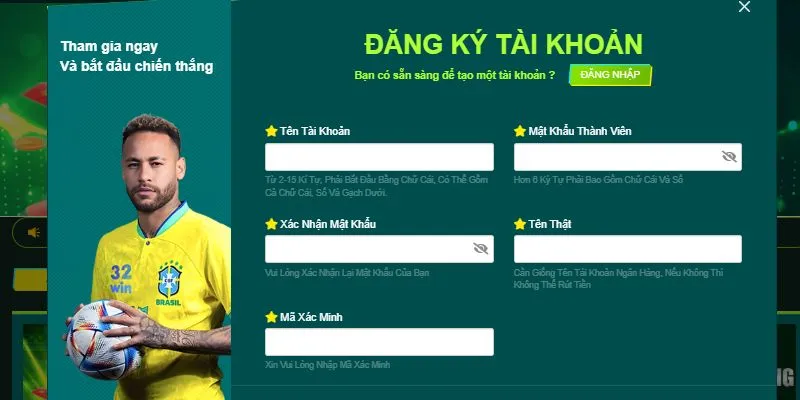 Tạo tài khoản cực dễ dàng tại nền tảng