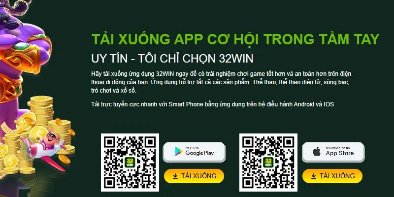 Ứng dụng 32win có đầy đủ phiên bản dành cho nhiều loại điện thoại khác nhau